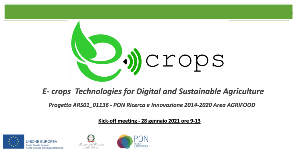 Kick off meeting Progetto E-Crops